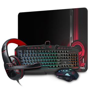 HYPERGEAR 4IN1 RGB Gaming Kit (Keyboard + Mouse + Headphones + Mouse Pad)