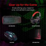HYPERGEAR 4IN1 RGB Gaming Kit (Keyboard + Mouse + Headphones + Mouse Pad)