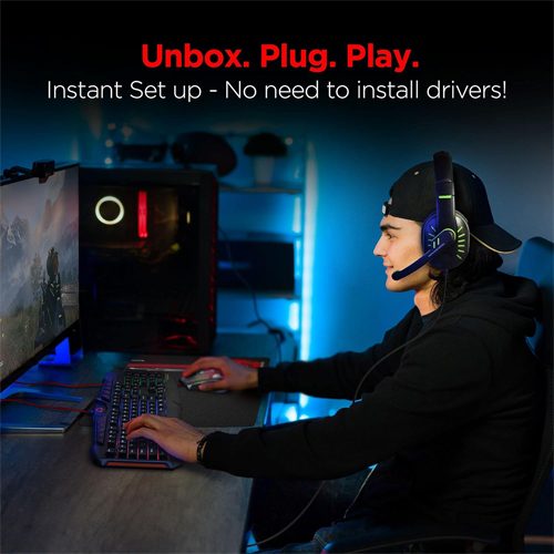 HYPERGEAR 4IN1 RGB Gaming Kit (Keyboard + Mouse + Headphones + Mouse Pad)