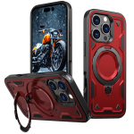 Hard Case with MagSafe Ring, Fully Rotative for Apple iPhone 16 Pro Max - Red