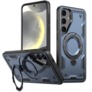 Hard Case with MagSafe Ring, Fully Rotative for Samsung Galaxy A56 - Navy Blue