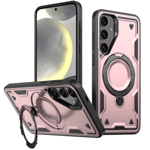 Hard Case with MagSafe Ring, Fully Rotative for Samsung Galaxy A56 - Rose Gold