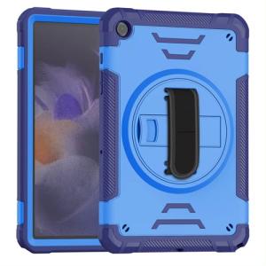 Hard Shockproof Defender With Hand Strap Case for Samsung Galaxy Tab A7 8.7'' Lite (T220) - Blue
