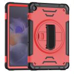 Hard Shockproof Defender With Hand Strap Case for Samsung Galaxy Tab A9 8.7 (X110) - Red