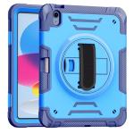 Hard Shockproof Defender With Hand Strap Case for iPad Air 4 / Air 5 / Air 6 11'' / Air 7 11'' / Air 8 11" - Blue