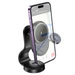 Hoco 2 in 1 Magnetic Phone & Watch Car Holder with Wireless Fast Charging HW28 - Black