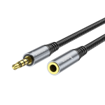 Hoco 3.5 Jack Audio Extension Cable 1 Meter UPA20 - Metal Gray