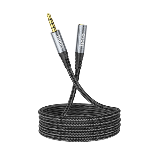 Hoco 3.5 Jack Audio Extension Cable 1 Meter UPA20 - Metal Gray