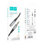Hoco 3.5 Jack Audio Extension Cable 1 Meter UPA20 - Metal Gray