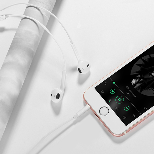 Hoco 3.5 Jack Earphones with Mic M101 Crystal – White