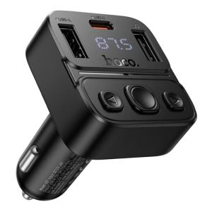 Hoco 35W Car Charger with Wireless FM Transmitter E87
