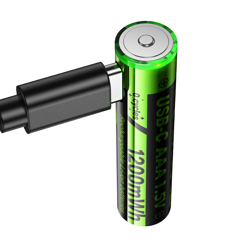 Hoco AAA Rechargeable Lithium Battery (2Pcs) J14A - Black