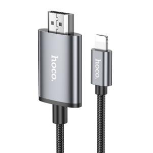Hoco Adapter Lightning to HDMI UA27 - Metal Gray