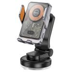 Hoco Automatic Clamping Wireless Fast Charging Car Holder for Dashboard HW8 - Black