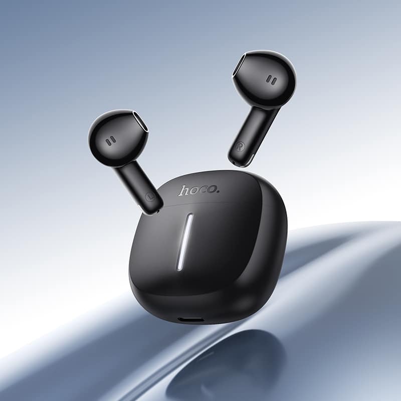 Hoco Comfortable Semi-in Ear Headset with Charging Case EQ33 - Black