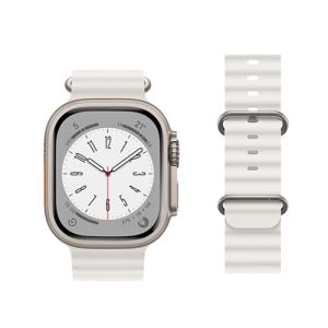 Hoco Double Silicone Strap for iWatch (38/40/41mm) WA12 - White