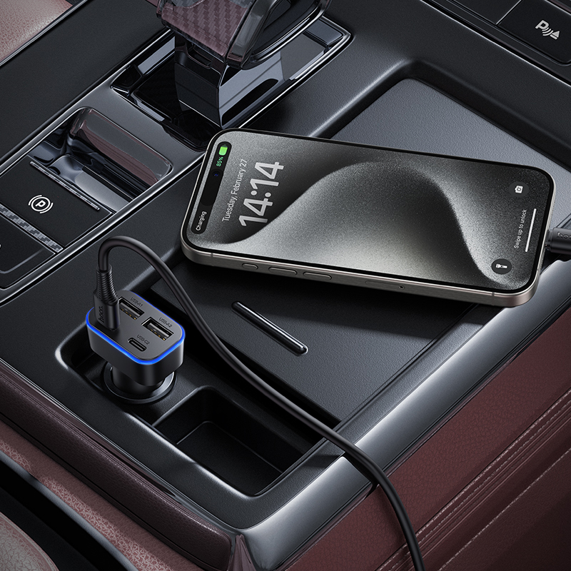 Hoco Four-Port Car Charger Z63
