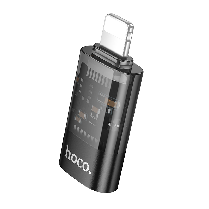 Hoco Lightning Male to USB-C Female OTG Adapter UA36A - Black