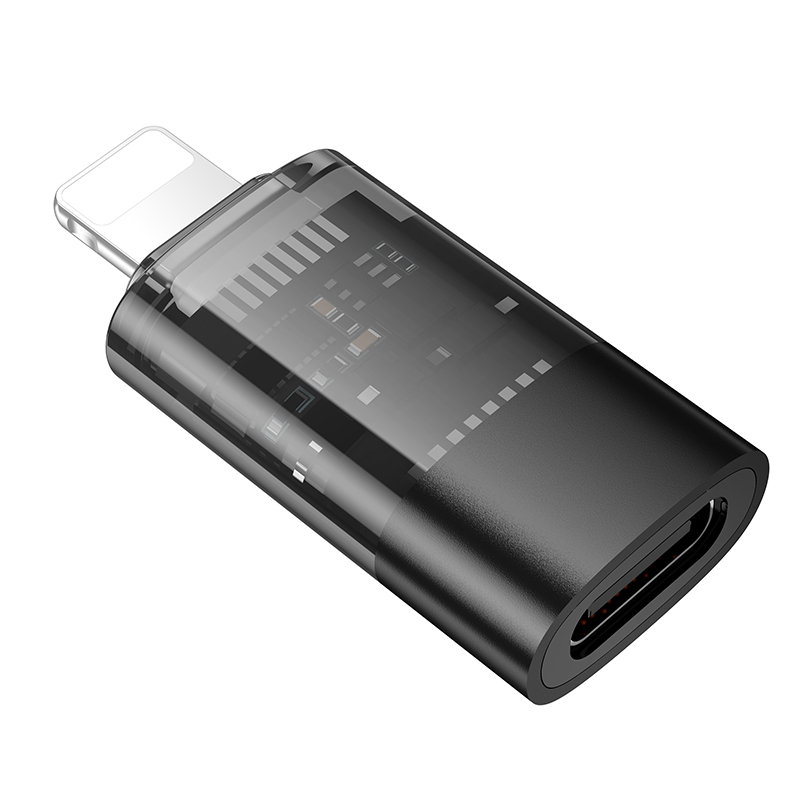 Hoco Lightning Male to USB-C Female OTG Adapter UA36A - Black