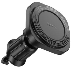 Hoco Magnetic Ring Air-Outlet Phone Car Holder H28 - Black