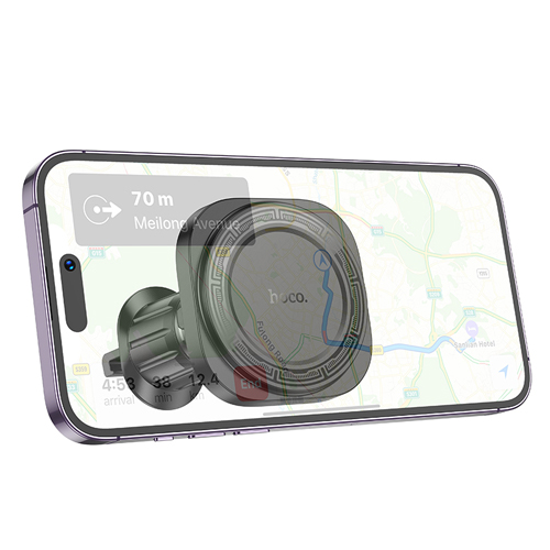 Hoco Magnetic Ring Air-Outlet Phone Car Holder H28 - Black