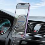 Hoco Magnetic Ring Air-Outlet Phone Car Holder H28 - Black
