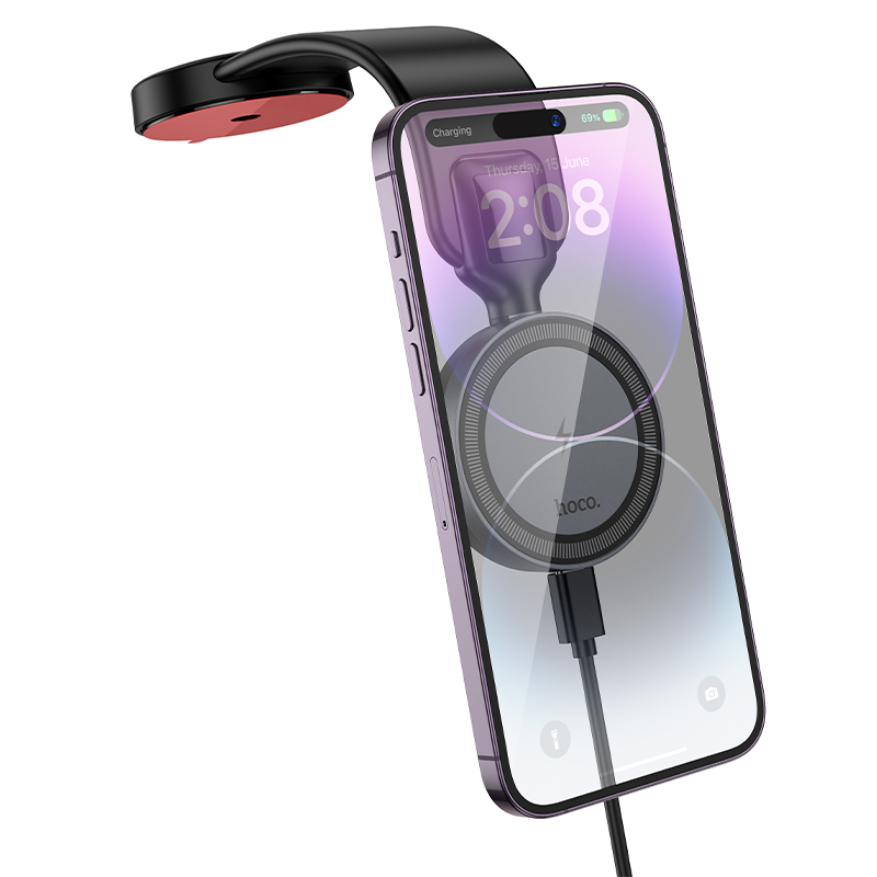 Hoco Magnetic Wireless Fast Charging Car Holder HW29 - Black