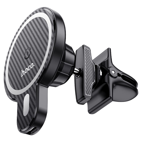 Hoco Magnetic Wireless Fast Charging Car Holder for Air Outlet CA85 - Black