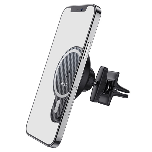 Hoco Magnetic Wireless Fast Charging Car Holder for Air Outlet CA85 - Black