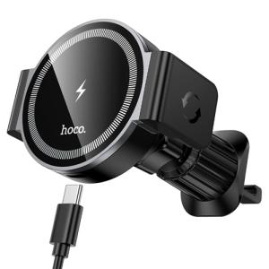 Hoco Magnetic Wireless Fast Charging Car Holder for Air Outlet HW35 - Black