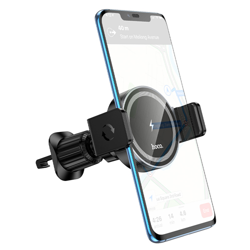 Hoco Magnetic Wireless Fast Charging Car Holder for Air Outlet HW35 - Black