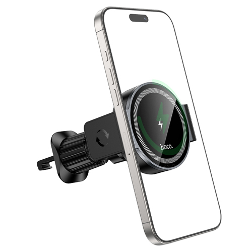 Hoco Magnetic Wireless Fast Charging Car Holder for Air Outlet HW35 - Black
