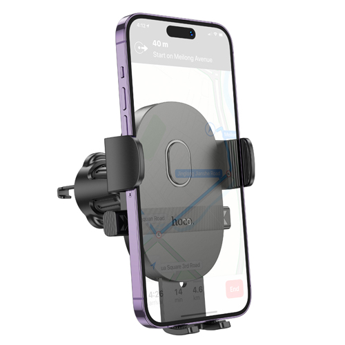 Hoco One-Button Air-Outlet Phone Car Holder H18 - Black
