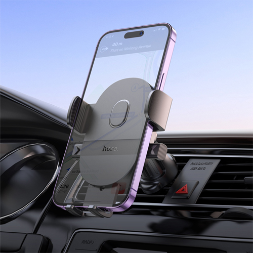 Hoco One-Button Air-Outlet Phone Car Holder H18 - Black