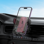 Hoco One Button Air-Outlet Phone Car Holder H64 - Black & Red