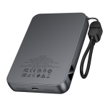 Hoco PD20W Power Bank 10000mAh with Integrated Game Console Q47 - Metal Gray