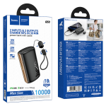 Hoco PD20W Power Bank 10000mAh with Lightning Cable Q50 - Black