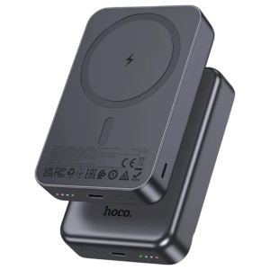 Hoco PD20W Power Bank 10000mAh with Magnetic Wireless Fast Charging J160A - Metal Gray