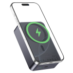 Hoco PD20W Power Bank 20000mAh with Magnetic Wireless Fast Charging J160B - Metal Gray