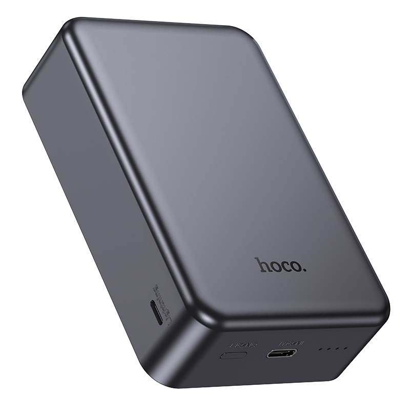 Hoco PD20W Power Bank 20000mAh with Magnetic Wireless Fast Charging J160B - Metal Gray