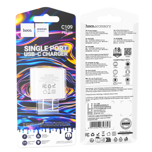Hoco PD20W Single-Port Charger C109 - White