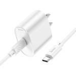 Hoco PD20W Single-Port Charger with USB-C to USB-C Cable Set C109 - White