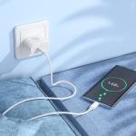 Hoco PD20W Single-Port Charger with USB-C to USB-C Cable Set C109 - White