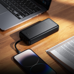 Hoco Power Bank 20000mAh with 4 Built-in Cables J163A - Black