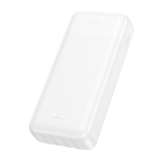 Hoco Power Bank 20000mAh with 4 Built-in Cables J163A - White