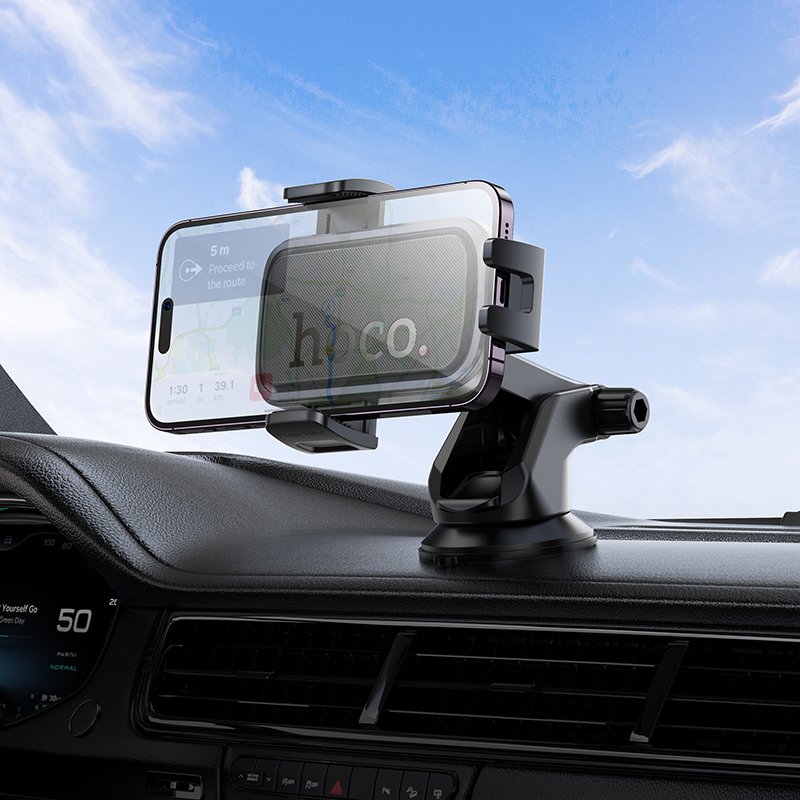 Hoco Push-Type Phone Car Holder H79 - Black