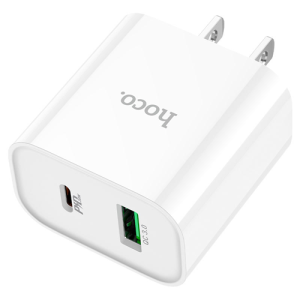 Hoco Quick Charger Type-C + USB-A C80 Plus Rapido
