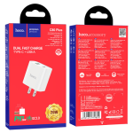 Hoco Quick Charger Type-C + USB-A C80 Plus Rapido