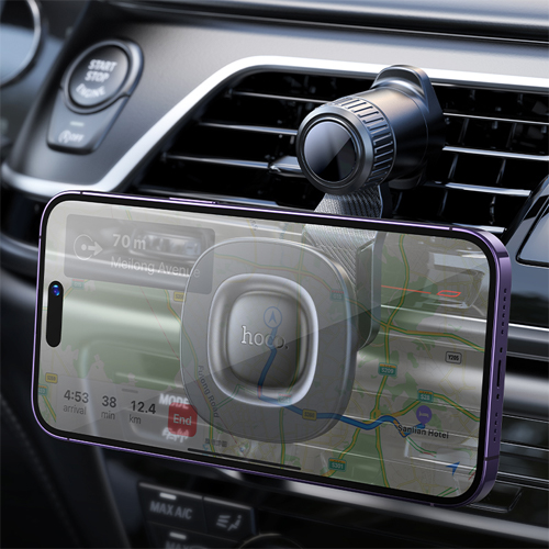 Hoco Ring Magnetic Car Holder for Air-Outlet H74 - Black
