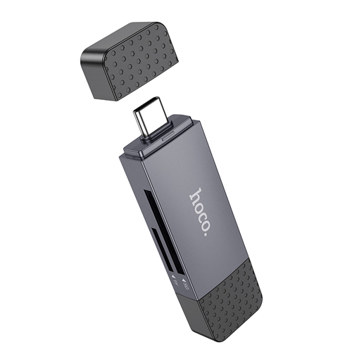 Hoco SD Card Reader HB45 - Metal Grey